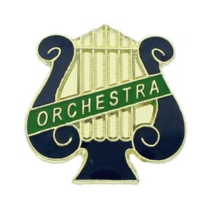 ORCHESTRA PIN MUSIC LYRE