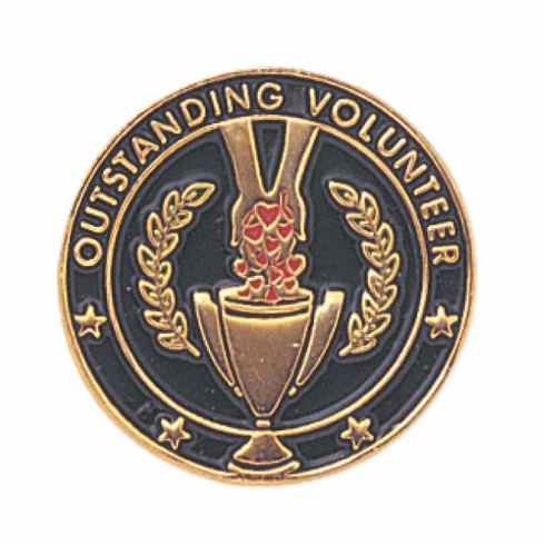 OUTSTANDING VOLUNTEER PIN