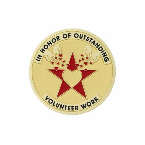 2 Inch in Diameter Round Volunteer Work Insert with Mylar Detailing