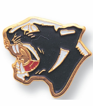 PANTHER PIN ENAMELED