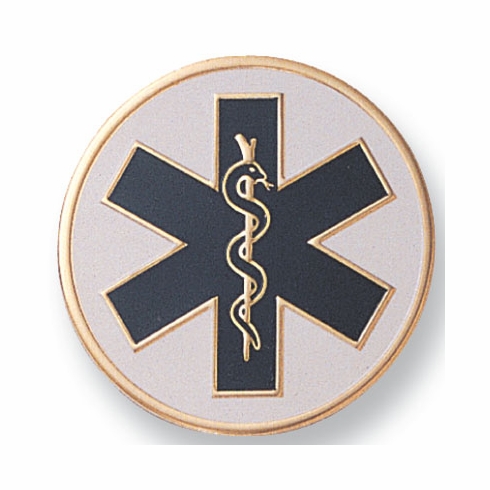 2 Inch in Diameter Round Metal Litho-Print Paramedic Medallion Insert