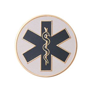 2 Inch in Diameter Round Metal Litho-Print Paramedic Medallion Insert