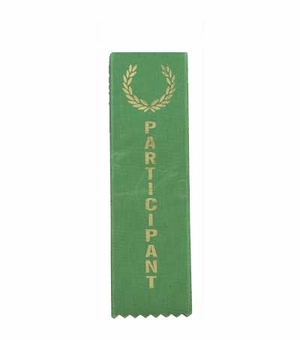 PARTICIPANT GREEN SATIN RIBBON