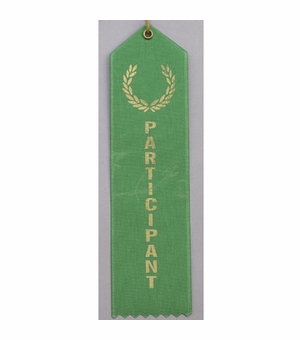 PARTICIPANT GREEN SATIN RIBBON