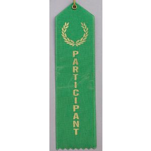 PARTICIPANT GREEN SATIN RIBBON