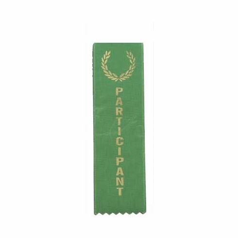 PARTICIPANT GREEN SATIN RIBBON