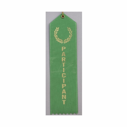 PARTICIPANT GREEN SATIN RIBBON