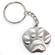 PAW PRINT ANTIQUE PEWTER FINISH KEY CHAIN