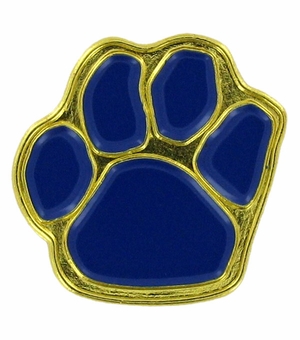 PAW PRINT PIN, BLUE