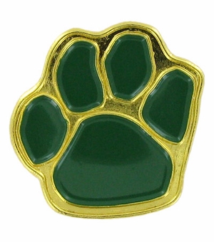 PAW PRINT PIN, GREEN