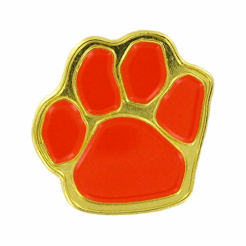 PAW PRINT PIN, ORANGE