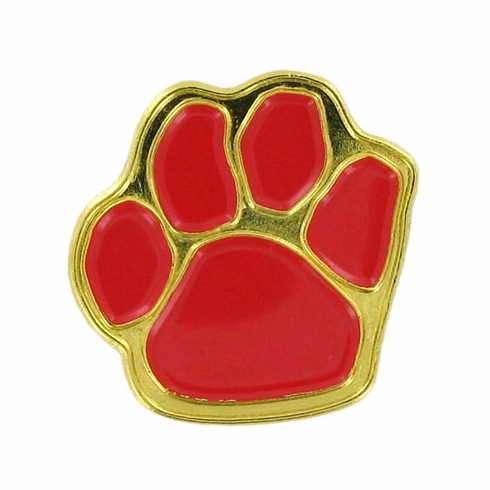 PAW PRINT PIN, RED