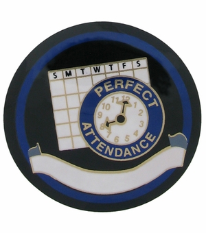 2 Inch in Diameter Round Perfect Attendance Mylar Insert