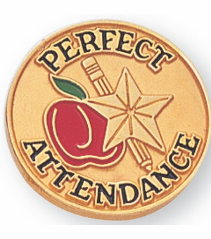 PERFECT ATTENDANCE PIN