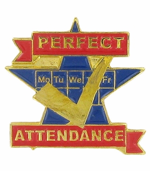 PERFECT ATTENDANCE PIN