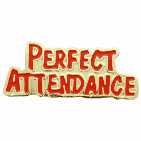 PERFECT ATTENDANCE PIN ENAMEL