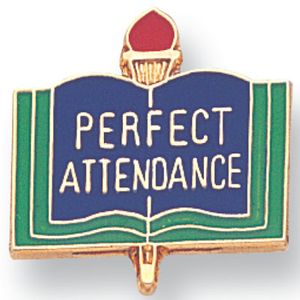 PERFECT ATTENDANCE PIN ENAMEL