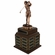 PERPETUAL FEMALE GOLF TROPHY DOUBLE ROSEWOOD BASE, 24 NAME PLATES 