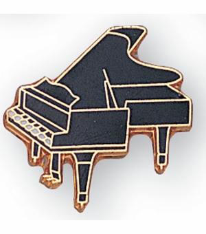 PIANO PIN ENAMELED GOLD