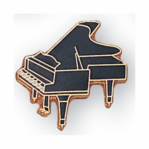 PIANO PIN ENAMELED GOLD
