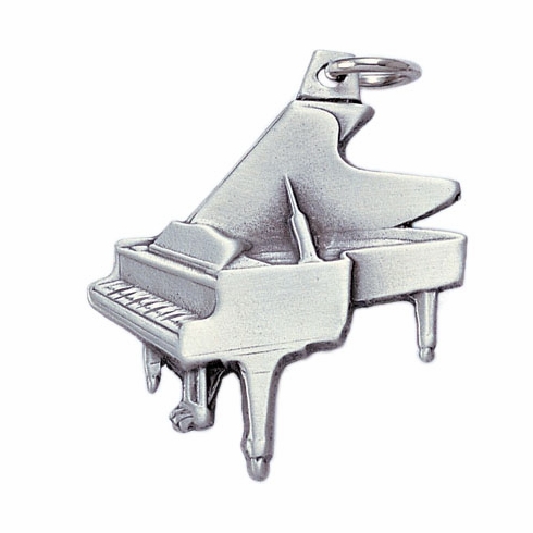 PIANO SHAPED PEWTER KEY CHAIN