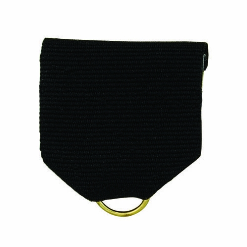 PIN BACK RIBBON, BLACK