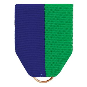 PIN BACK RIBBON BLUE/GREEN