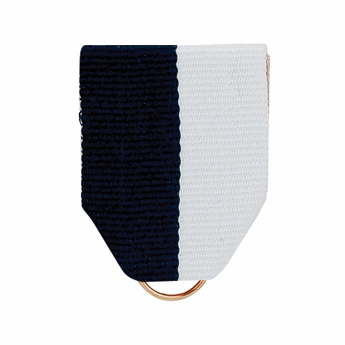 PIN BACK RIBBON NAVY/WHITE