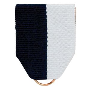 PIN BACK RIBBON NAVY/WHITE