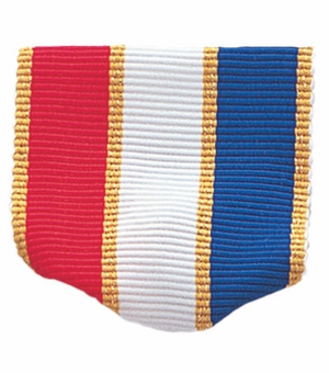 PIN BACK RIBBON RED, WHITE, BLUE