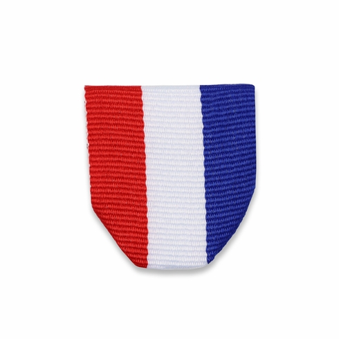 PIN BACK RIBBON RED,WHITE,BLUE