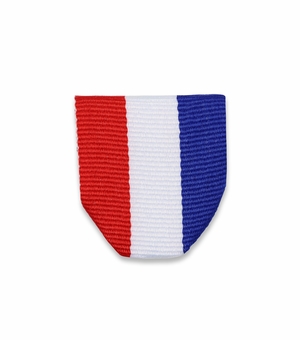 PIN BACK RIBBON RED,WHITE,BLUE