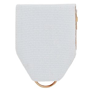 PIN BACK RIBBON WHITE