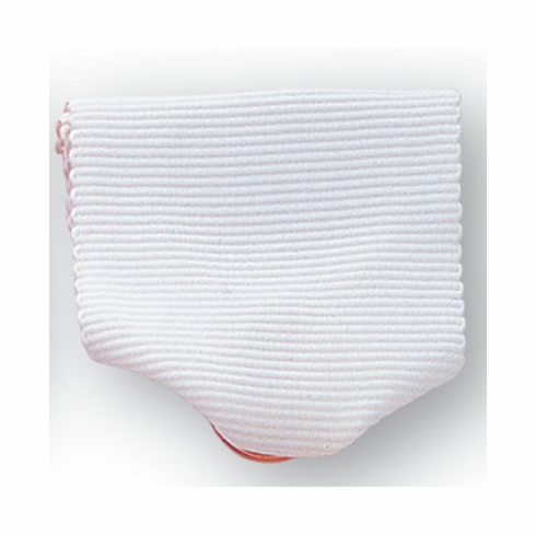 PIN BACK RIBBON, WHITE