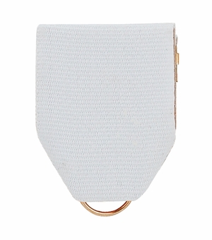 PIN BACK RIBBON WHITE