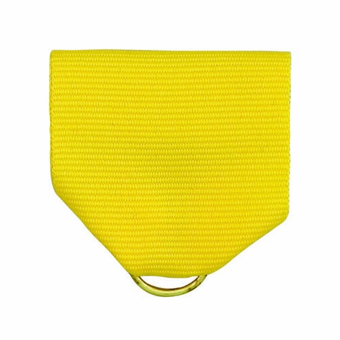 PIN BACK RIBBON, YELLOW
