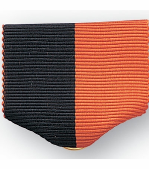 PIN RIBBON, BLACK & ORANGE