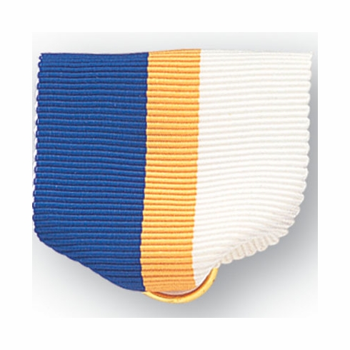 PIN RIBBON BLUE/GOLD/WHITE