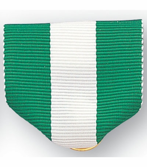 PIN RIBBON, GREEN/WHITE/GREEN