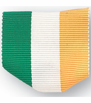 PIN RIBBON GREEN/WHITE/YELLOW