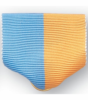 PIN RIBBON, LIGHT BLUE/GOLD