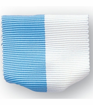 PIN RIBBON LIGHT BLUE & WHITE