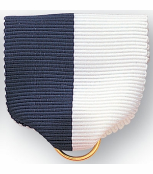 PIN RIBBON.NAVY BLUE/WHITE