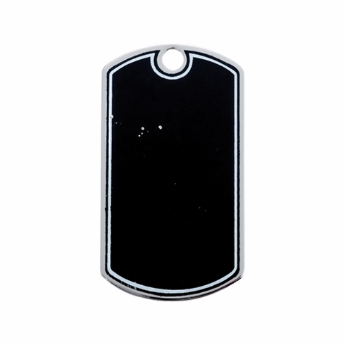 PLAIN BLACK DOG TAG