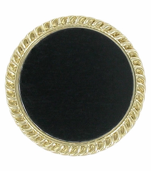 PLAIN BROOCH, BLACK INSERT DISC