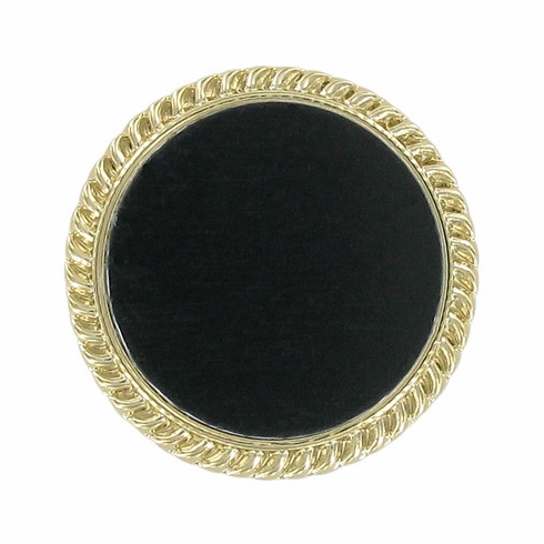 PLAIN BROOCH, BLACK INSERT DISC