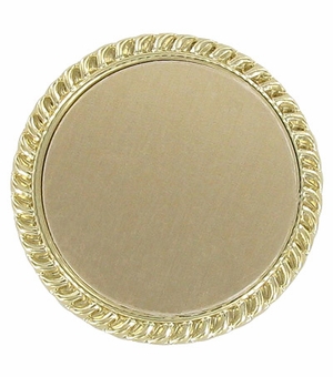 PLAIN BROOCH, GOLD INSERT DISC