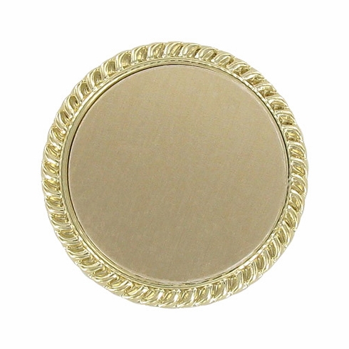 PLAIN BROOCH, GOLD INSERT DISC