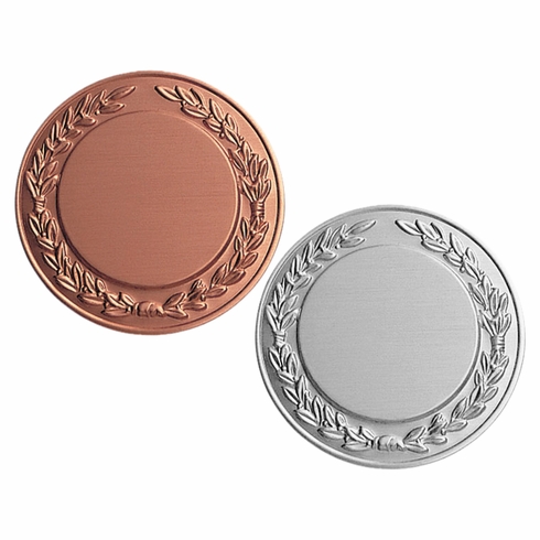 2-Inch in Diameter Round Blank Wreath Metal Insert in Multiple Colors