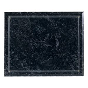 10-1/2 X 13 INCH BLACK MARBLE PLAQUE HOLDS 8-1/2 X 11 INCH CERTIFICATE